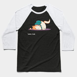 Lazy Cat (School Days) Baseball T-Shirt